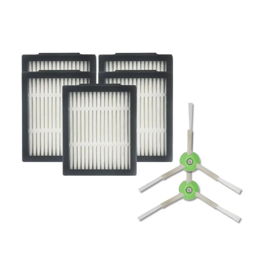 

Sweeper Accessories For Room-ba I7 E5 E6 2pcs XR338 Side Brushes 5pcs XR338 Filters Sweeping Robots Replacement Parts