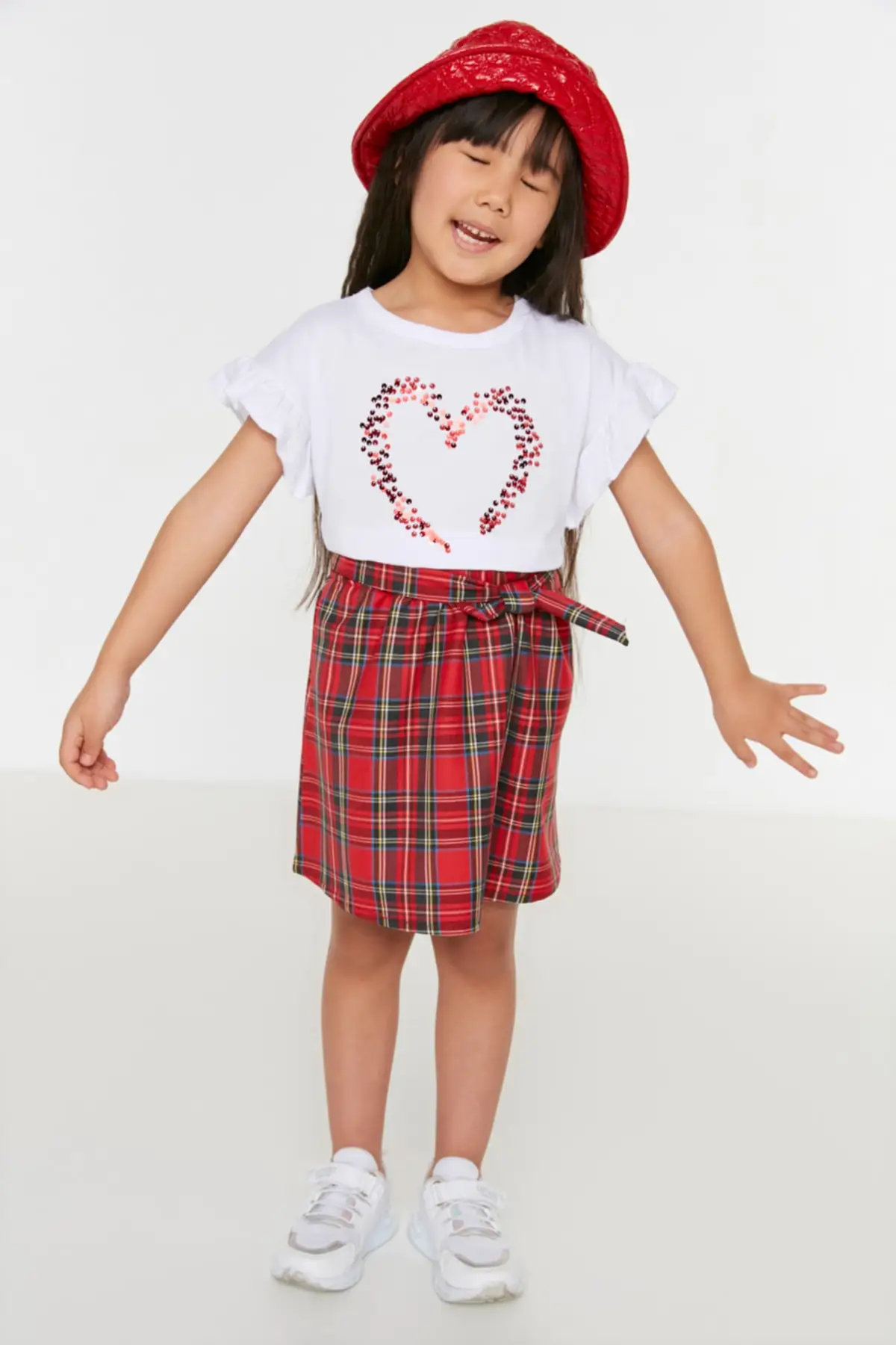 

Sequined Female Child Knitted T-Shirt TKDSS22TS1687