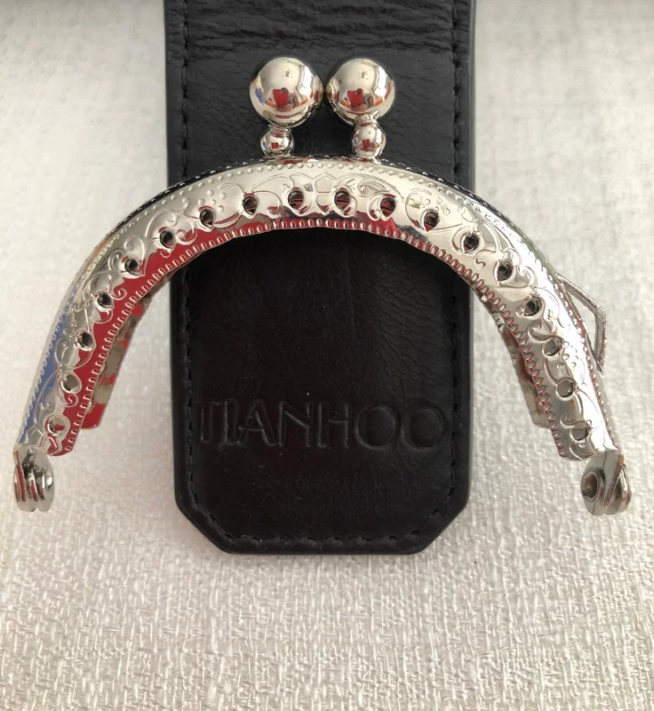 100pcs 8.5cm Round Metal Purse Frame Handle for Clutch Bag Accessories Making Kiss Clasp Lock Antique Bronze Bags Hardware