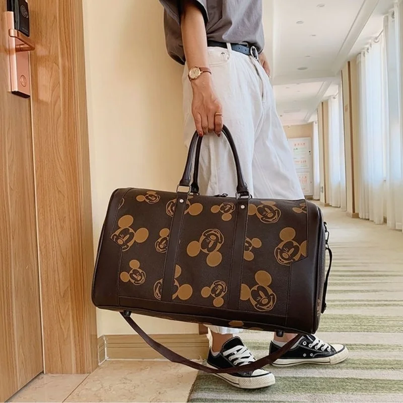 Disney Travel Duffle Bag for Women Men Girls Luxury Designer Cartoon Cute Mickey Mouse Tote Bag Large Capacity Luggage Bags