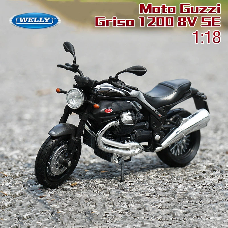 

WELLY 1:18 Moto Guzzi Griso 1200 8V SE Alloy Motorcycle Model Diecast Metal Toy Racing Motorcycle Model Simulation Children Gift
