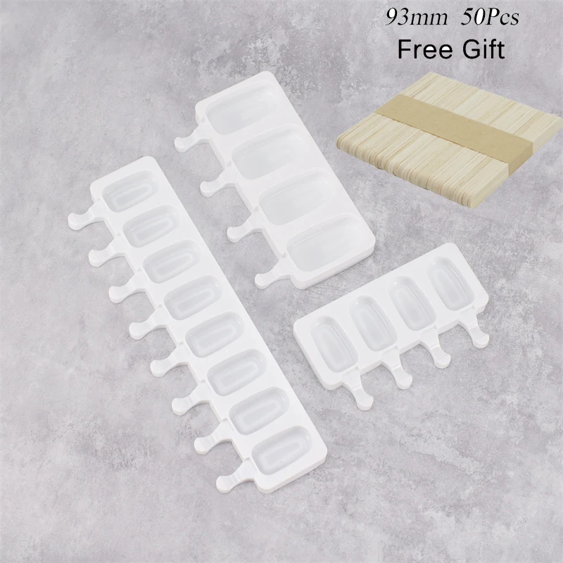 

3PCS Set Silicone Ice Cream Mold Magnum Silicone Mold DIY Fruit Juice Ice Pop Cube Maker Ice Tray Popsicle Mould Kitchen Gadgets