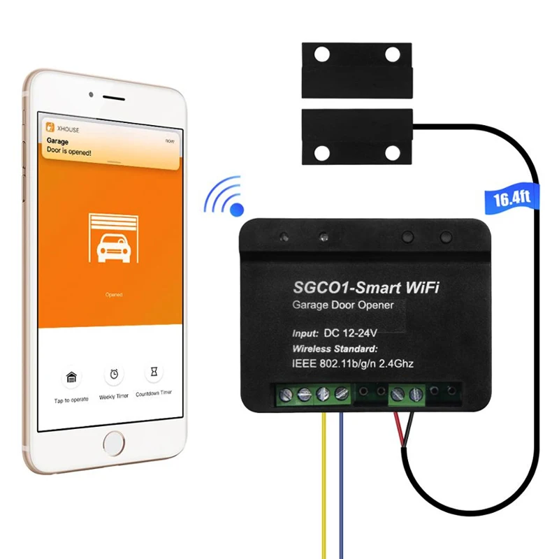 

Пульт дистанционного управления для открывания ворот гаража, 12 В, 24 В