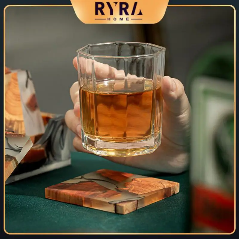

Heat Resistant Tea Coaster Resin Bowl Teapot Pad Resin Insulation Cup Holder Durable Tea Ceremony Spare Parts Square Cup Mat