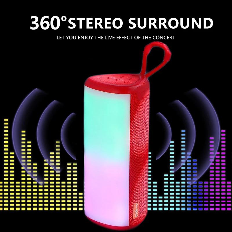 

Беспроводные Bluetooth колонки высокой мощности, портативные большие внешние стереосабвуферы TWS, разноцветные аксессуары, музыкальный центр, FM-радио