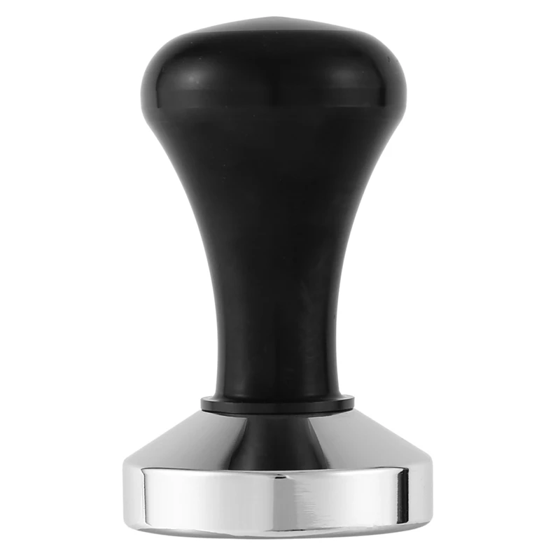 

51 MM Espresso Coffee Tamper Black Coffee Tamper Machine Press Flat Base Barista Accessories Coffee Bean Press