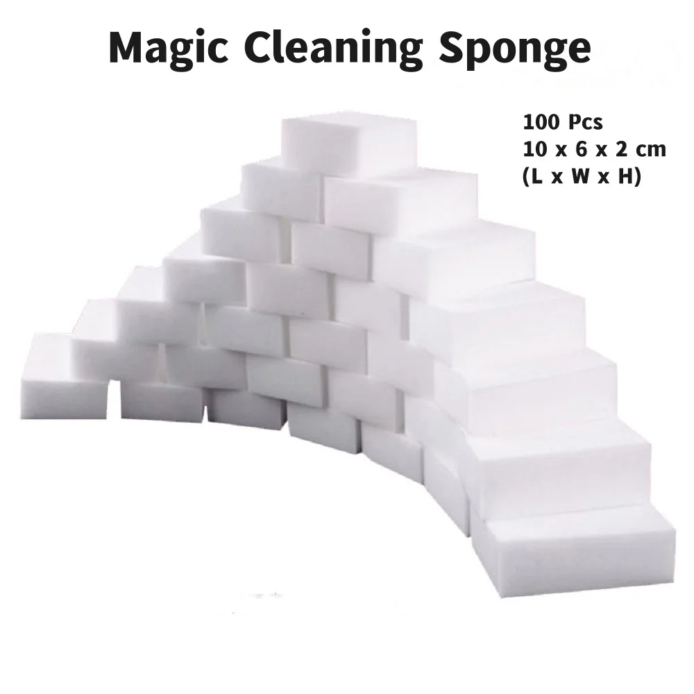 

100 шт., меламиновые губки, 10 х6х2 см