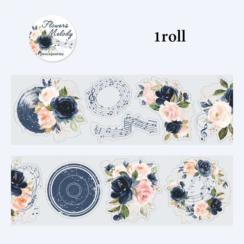 

Клейкая лента Mr.Paper Цветочная Мелодия