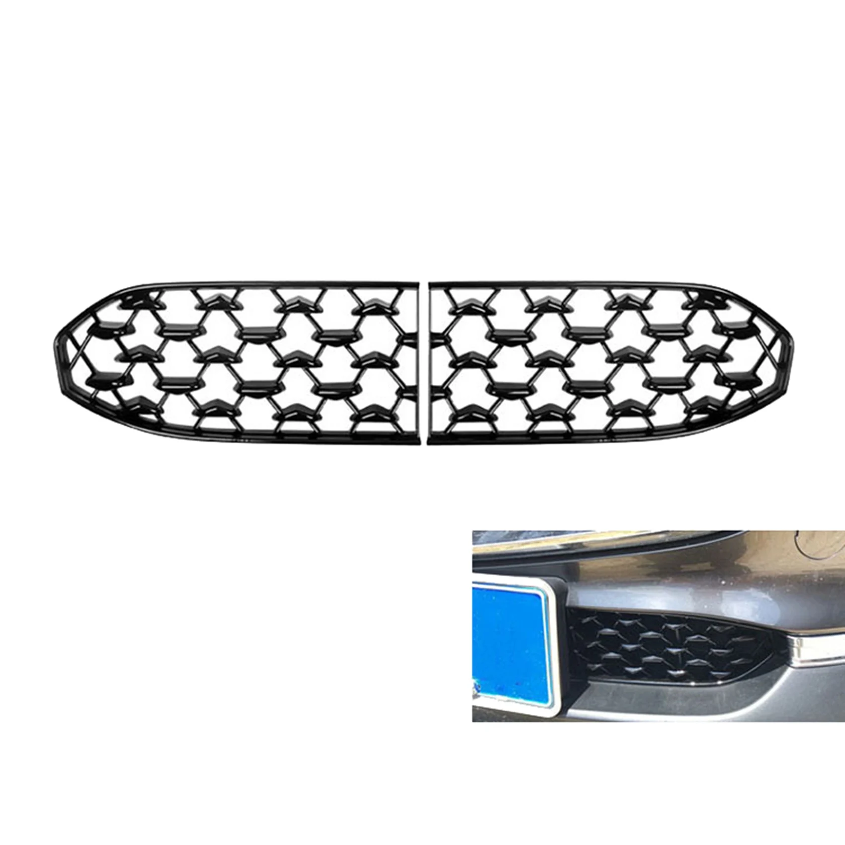 6 шт. передняя и нижняя решетки радиатора для Mazda CX30 CX-30 2020-2021