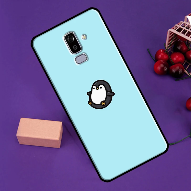 Чехол Пингвин для Samsung J4 J6 Plus A7 A9 J8 A6 A8 2018 J1 J3 J7 J5 2016 A5 A3 2017 мягкий чехол | Мобильные