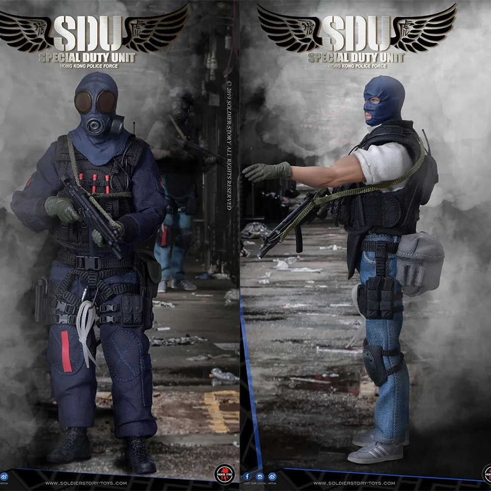 

SoldierStory SSM-002/SSM-003 1/12 Scale HK SDU Assault Team/Assaulter Canine Handler 6 inches Male Solider Action Figure