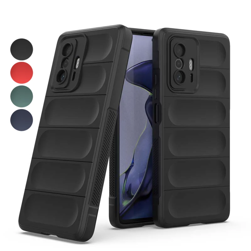 Противоударный чехол для Xiaomi 11T 11X Pro Mi 11i телефона из жидкого силикона бампер XiaoMi11