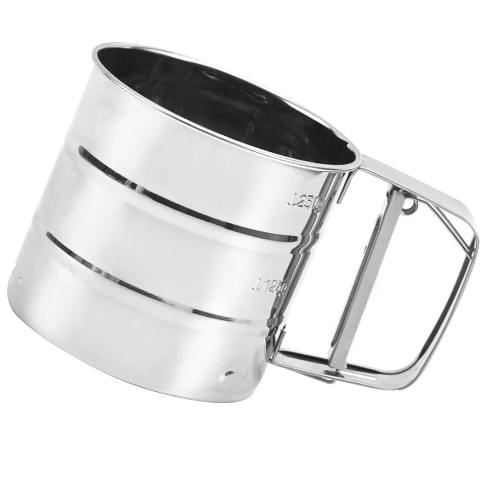 

Baking Sieve Stainless Shaker Sifter Flour Steel Cup Strainer Sifting Flavor Sugar Smallchocolate Tools Cupcake Pot Hand Mesh