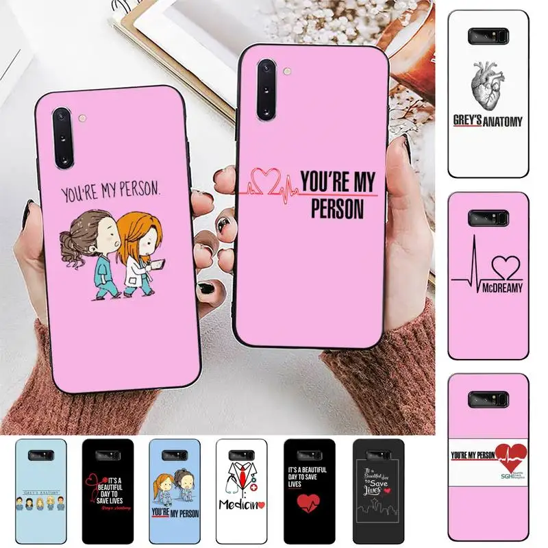 

Yinuoda Grey's Anatomy Phone Case for Samsung Note 5 7 8 9 10 20 pro plus lite ultra A21 12 72