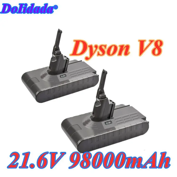 

Аккумулятор для Dyson V8, 98000 мАч, 21,6 в, литий-ионная аккумуляторная батарея для пылесоса Dyson