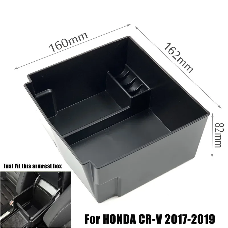 

Автомобильный ящик для хранения в подлокотнике для HONDA CR-V CRV 2012-2019, контейнер для хранения центральной консоли, органайзер, автомобильные аксессуары