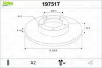 

Задний тормозной диск 197517 для