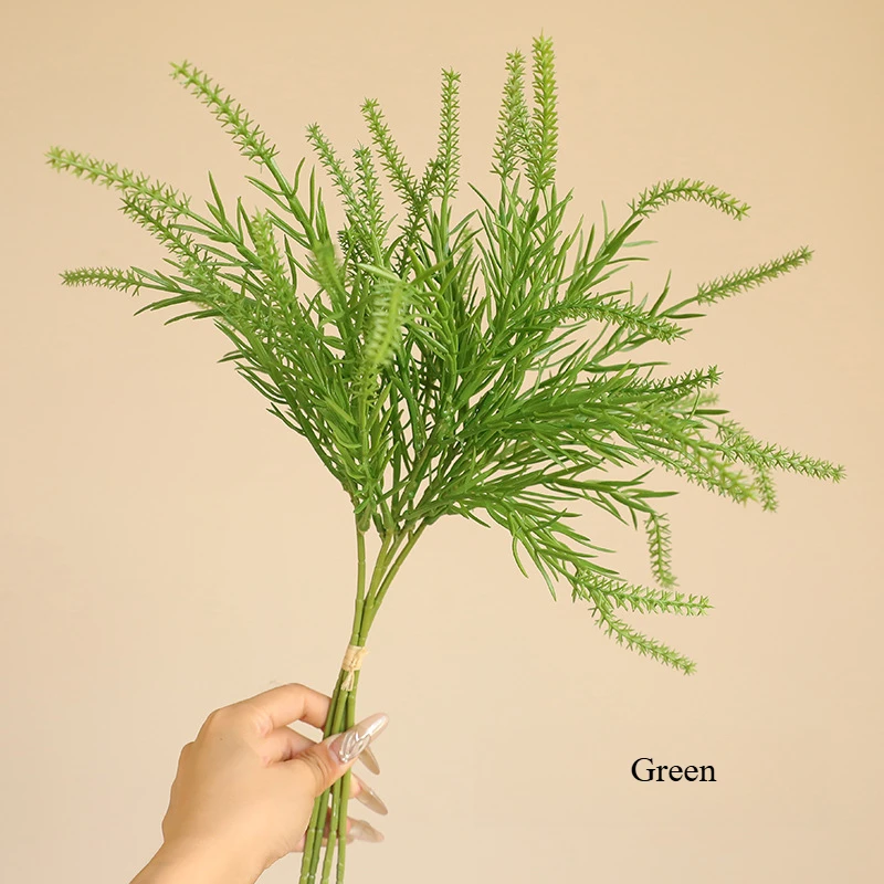 

16IN искусственная трость трава зелень в скандинавском стиле декоративное искусственное растение для свадебной сцены сада домашний декор