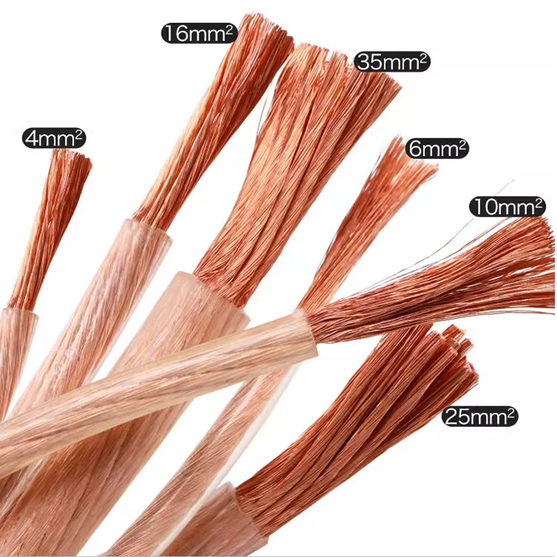 1AWG 2AWG 3AWG 4AWG 5AWG ПВХ мягкий термостойкий кабель Клей DIY провод Чистая медь