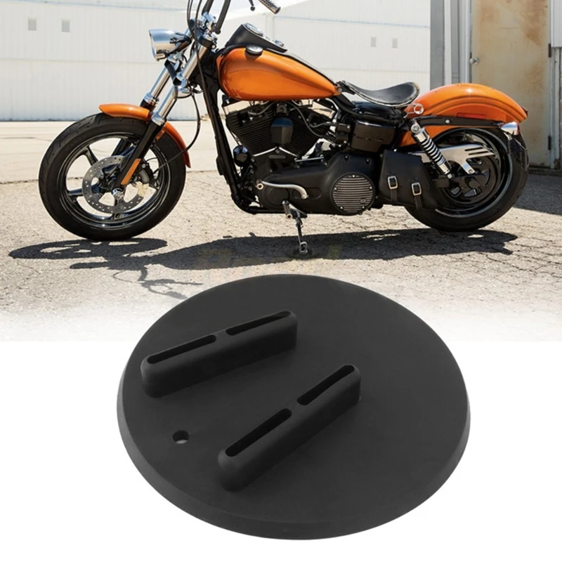 

Motorcycle Kickstand Pad Plate Support Accessory,Black,Soft Ground, Grass, Hot Pavement, Outdoor Parking Anti Sinking