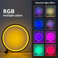 610 inches rgb led ring night light desk lamp app music rhythm atmosphere remote control dimming bar game desktop bedroom