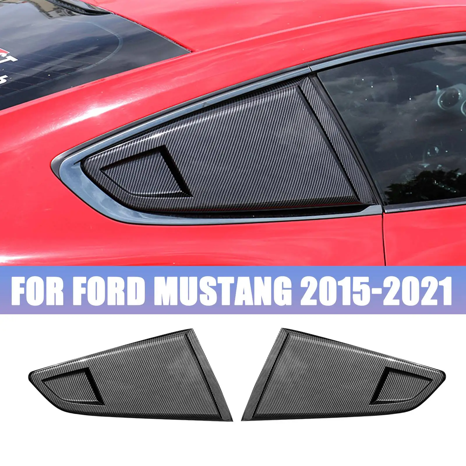 

Боковые оконные жалюзи из углеродного волокна для Ford Mustang 2015-2021