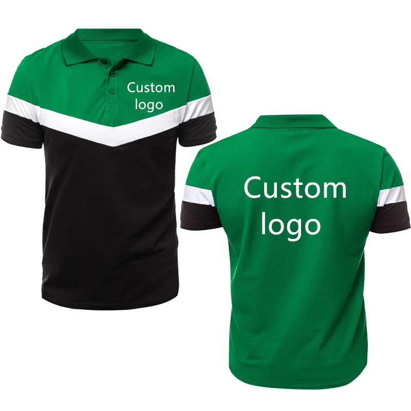 Рубашка-поло мужская с принтом 100% хлопок |