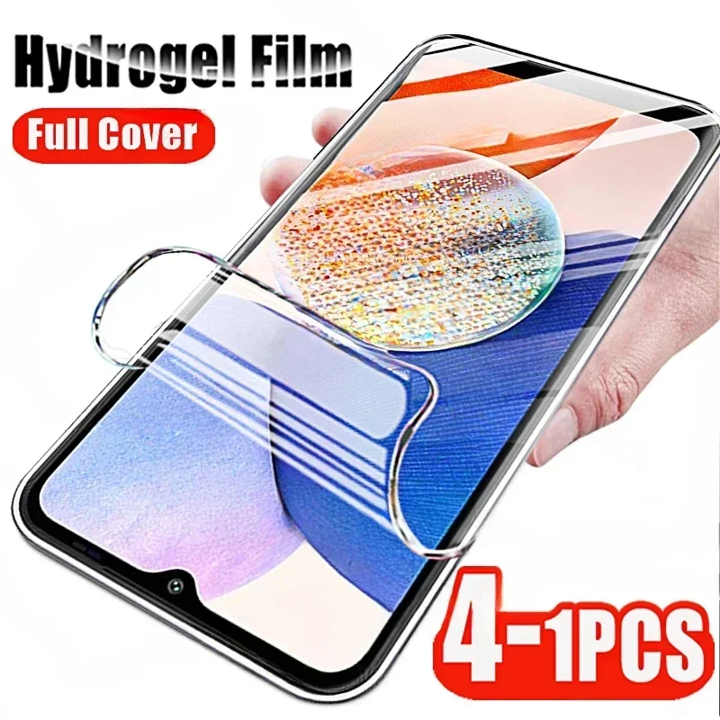 Мягкая Гидрогелевая пленка 4 шт. для Samsung Galaxy A 24 54 34 14 04s 03s 02s 73 53 33 23 13 4G