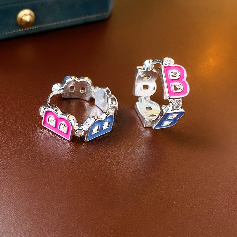 NISHIZAWA Цвет циркона масляная капля буквенная пряжка для ушей нишевые