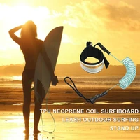 surfboard toe rope surfing sup leash elastic coiled stand hand kayak safety straps up accessories paddle board foot u9z5