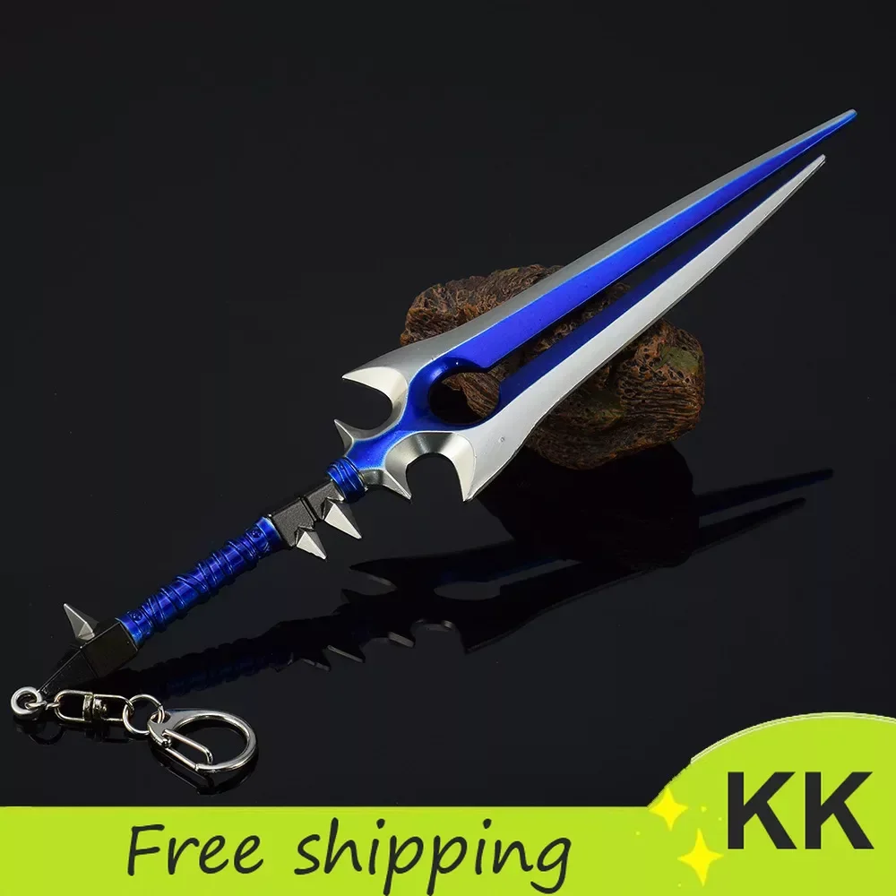 

22cm World of Warcraft Weapon Thunderfury Blessed Blade of The Windseeker Anime Game Metal Katana Samurai Sword Gift Toys Weapon