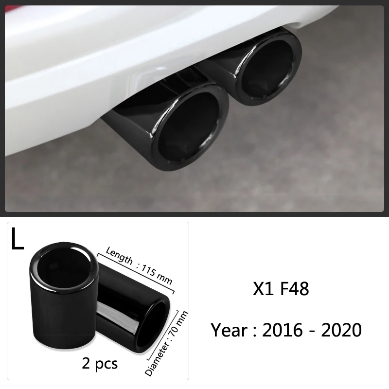 

Черная Автомобильная выхлопная труба из вольфрамовой стали для BMW F10 F20 F30 F32 F34 F48, аксессуары, Спортивная установка
