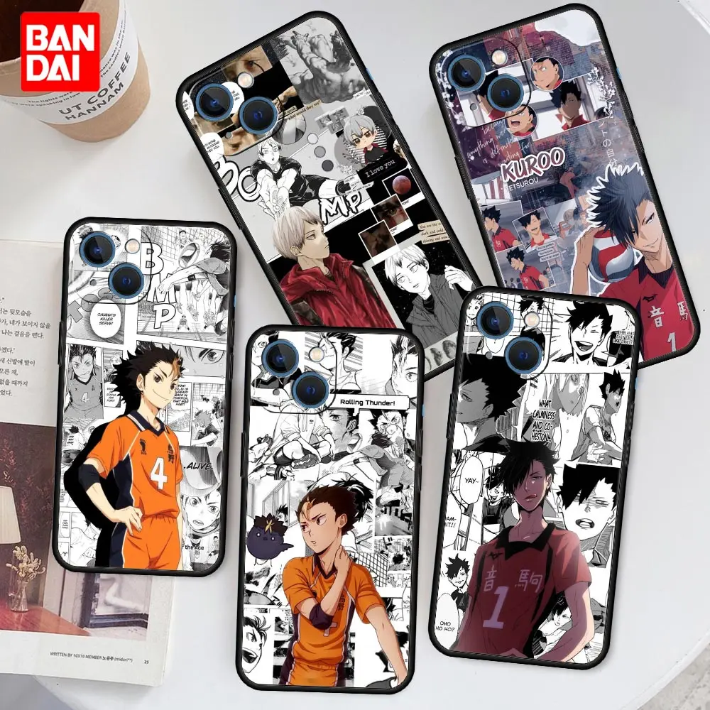 

Haikyuu Kuroo Japanese Case for iPhone 13 12 11 X XS Pro Max 6 6s 7 8 Plus SE XR 12pro 13pro Mini Cover Silicone Black Matte