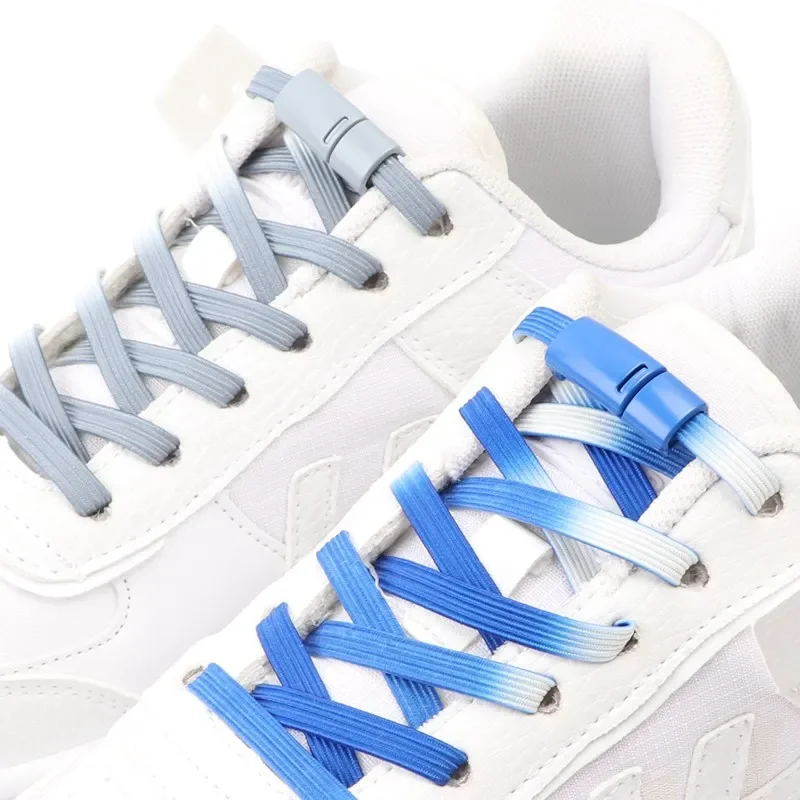 1 пара эластичных шнурков без завязок красочные плоские шнурки для кроссовок