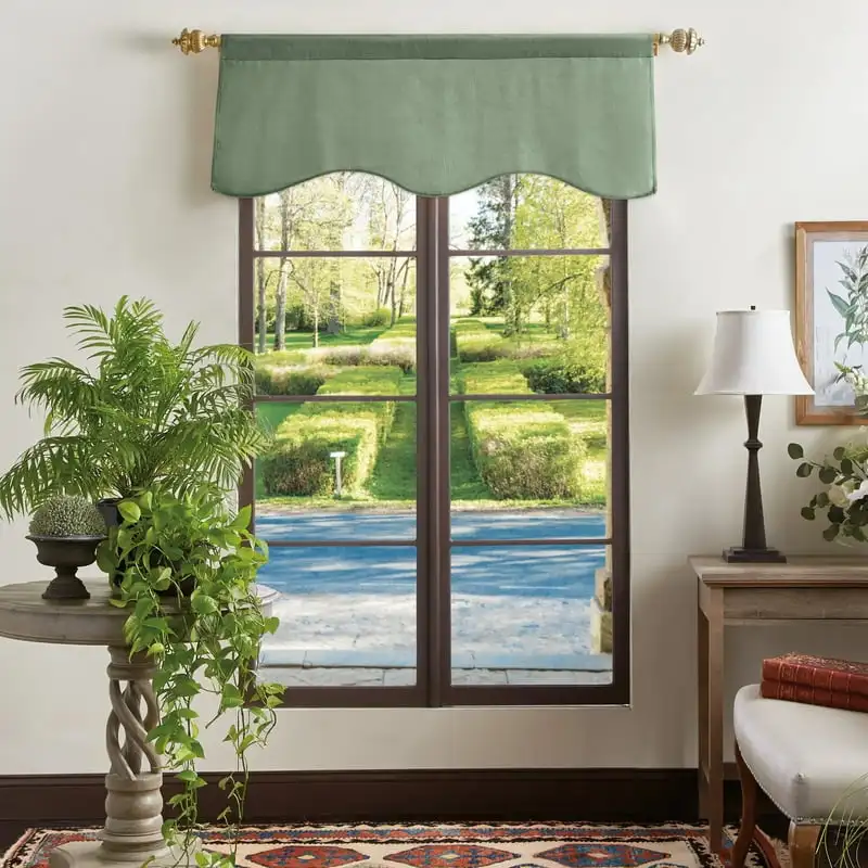 

Velvet Scallop Valance Loden Green 50