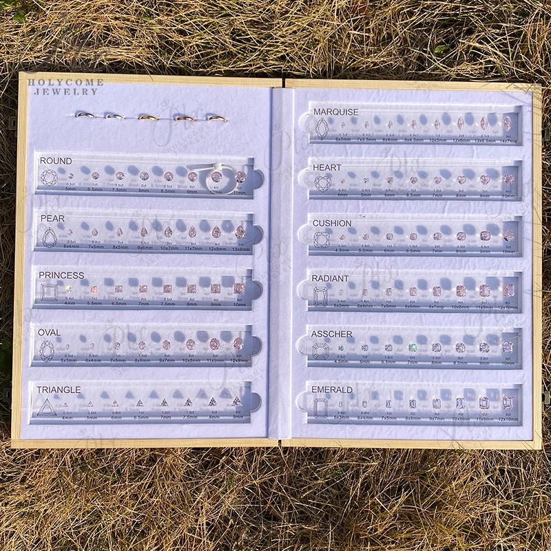 Инструмент для измерения ювелирных изделий набор CZ в каратах эталонный размер