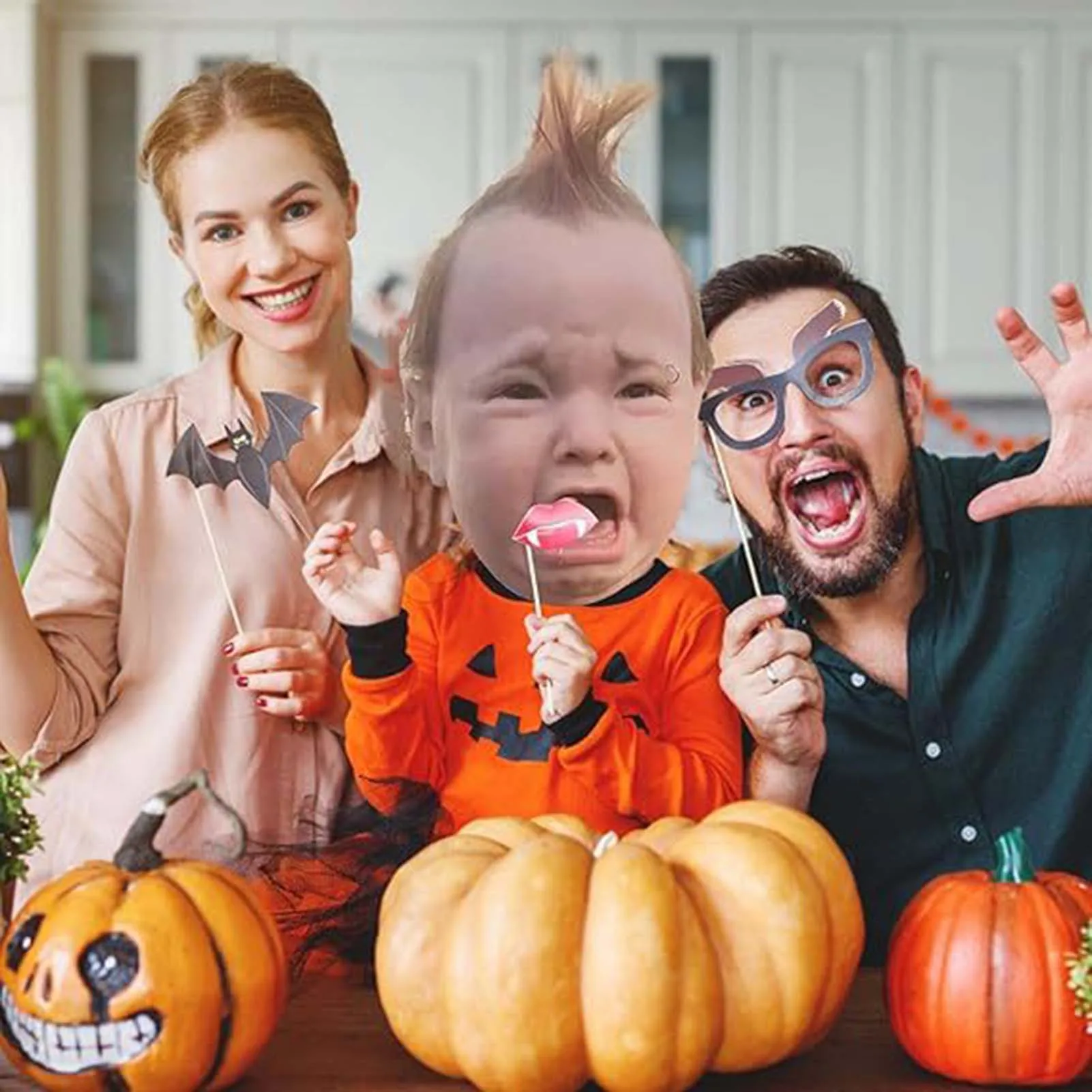 Веселая детская маска для Плача в стиле панк незабываемая Хэллоуина украшения