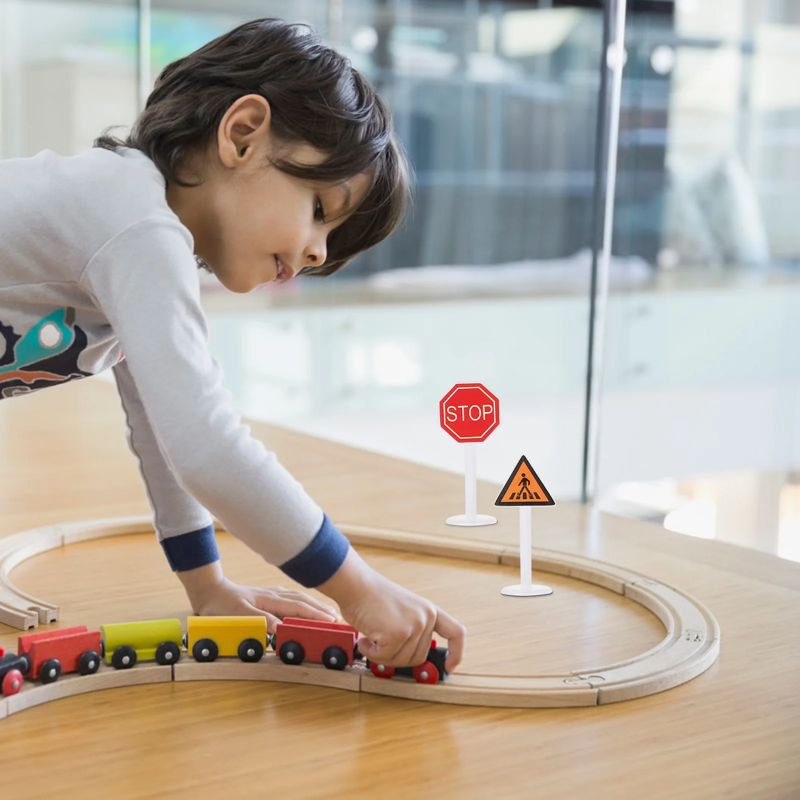 Детские дорожные знаки игрушечный орнамент дорожный реквизит мини-конусы