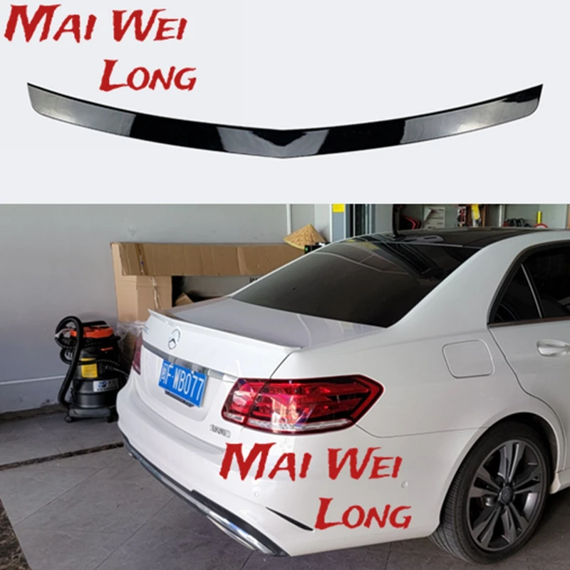 For Mercedes - Benz W212 E320 E260L E300L E63 spoiler ABS Material Car Rear Wing Primer Color spoiler for 2008-2015 W212 4 doors