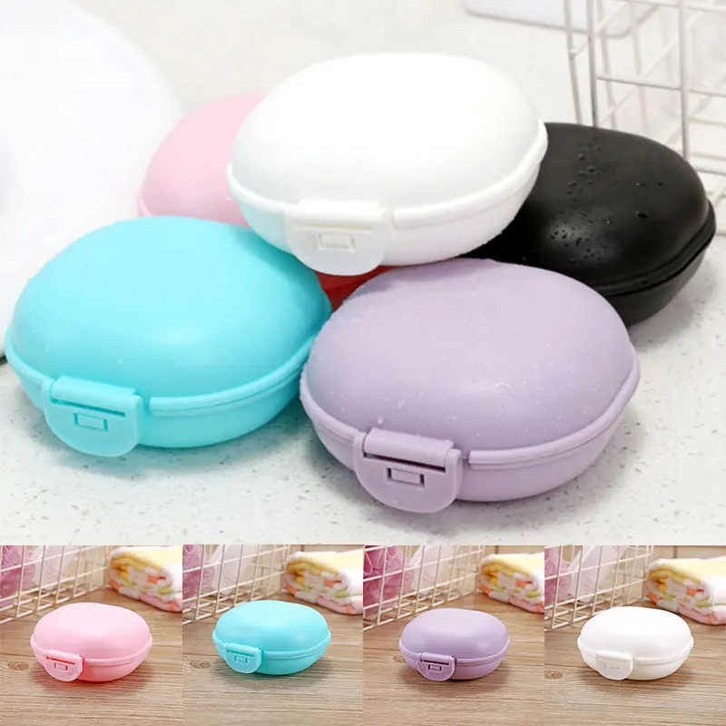 

Waterproof Soap Holder With Lid Box Drain Soap Box Bathroom Shower Soap Holder Sponge Storage Plate Tray Bathroom Supplies