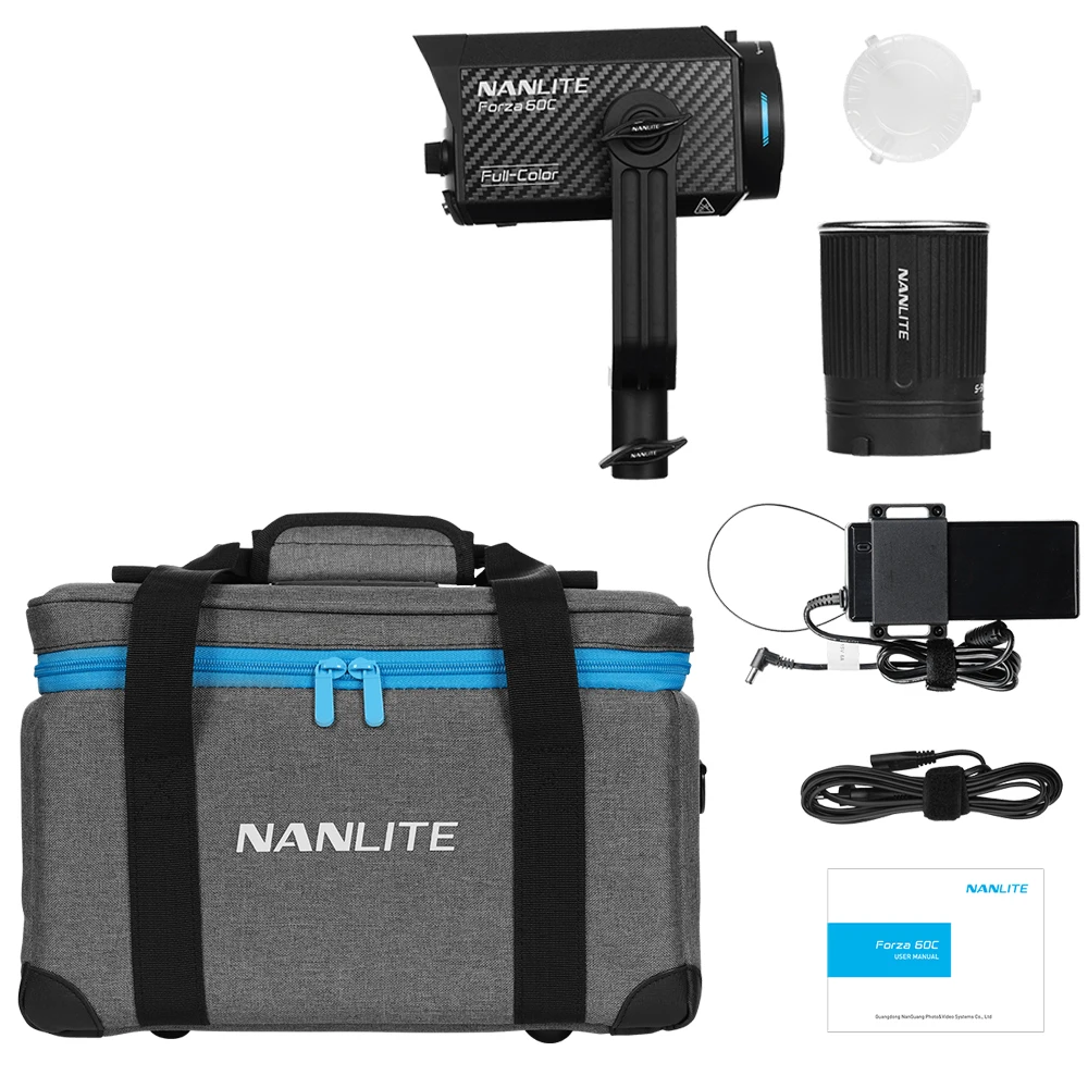 

Nanguang Nanlite Forza 60C 60w RGB LED Light 12810 Lux Video Light Professional Studio Strobe Flash Lamp lighting CCT HSI mode