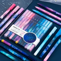12pcs constellation gel pen set 0 5mm starry black ink pen for girl gift stationery office school writing supplies kawaii pen