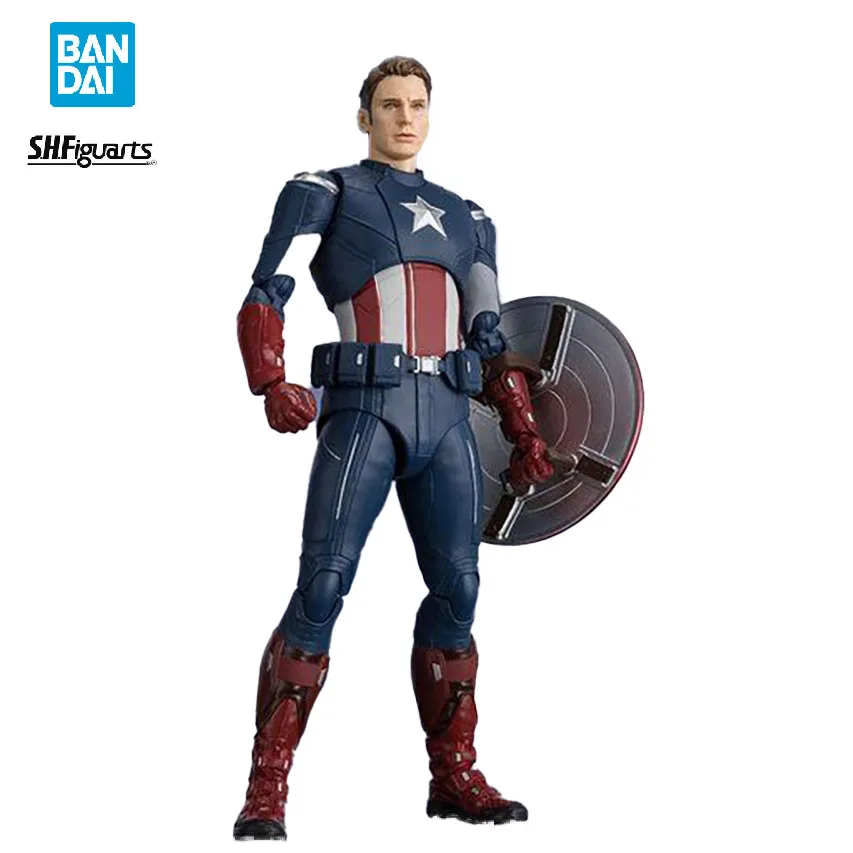 

В наличии 100% Оригинал BANDAI S.H. Фигуртс SHF Стив Роджерс Мстители сборка модель персонажа фильма художественная коллекция игрушка подарок