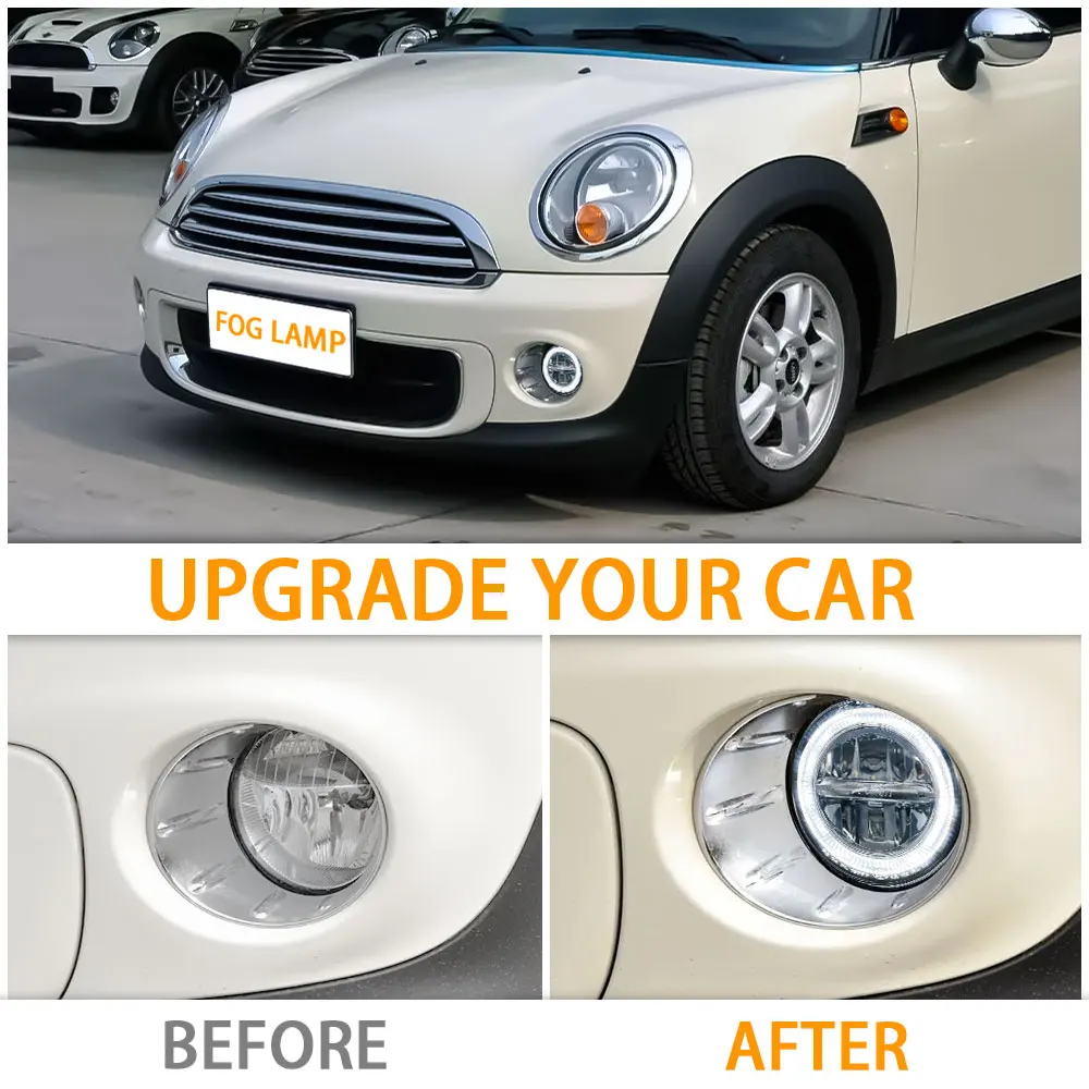 Для BMW Mini Cooper DRL светодиодные дневные ходовые огни R55 R56 R57 R58 R59 R60 R61 противотуманные