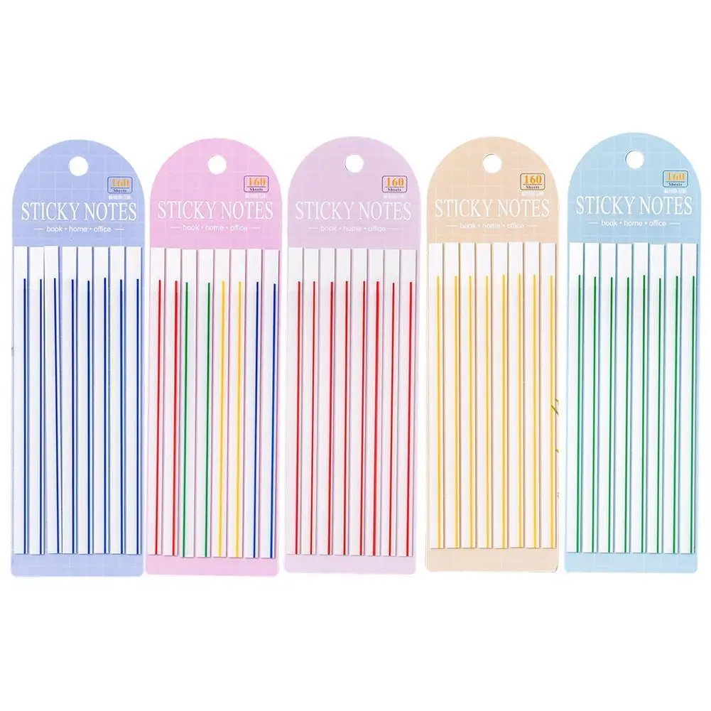 

160 Sheets Transparent Posted it Sticky Notes Color Supplies Office Tabs Sticky Flags Fluorescent Stickers Note Index Schoo X0X6