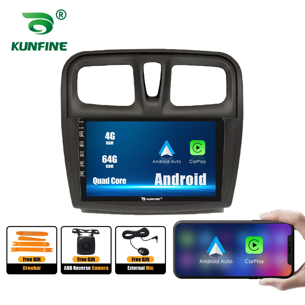 

Автомагнитола для Renault Sandero 2 2014-2019 Logan 2012-2019 2Din Android автомобильный стерео DVD GPS-навигатор плеер QLED экран Carplay