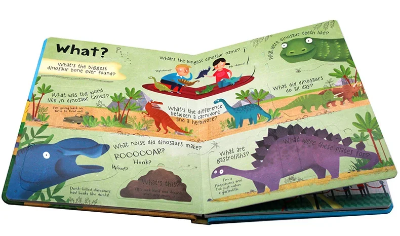 Фото Usborne Questions And Answers About Dinosaurs, дети в возрасте 3, 4, 5 6 лет, научно-популярные книги с картинками на английском языке, 9781409582144 №2