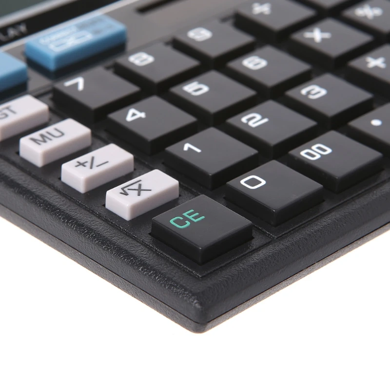 

Big Buttons 12-Digit Standard Electronic Calculators Solar Battery Calculator