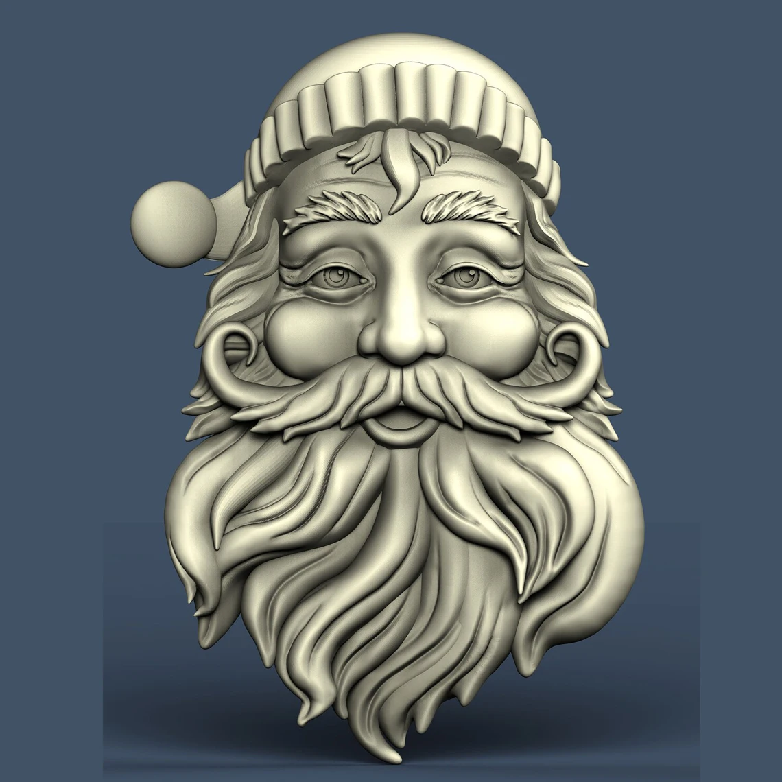 

Рождественская Модель 3D STL Санта-Клауса для гравировки фрезерного станка с ЧПУ и рельефной 3d-печати, поддержка ZBrush Artcam Aspire Cut3D