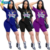 yiciya womens tracksuit black crew neck top two piece set women going out leisure fashion home clothe plus size sets summer